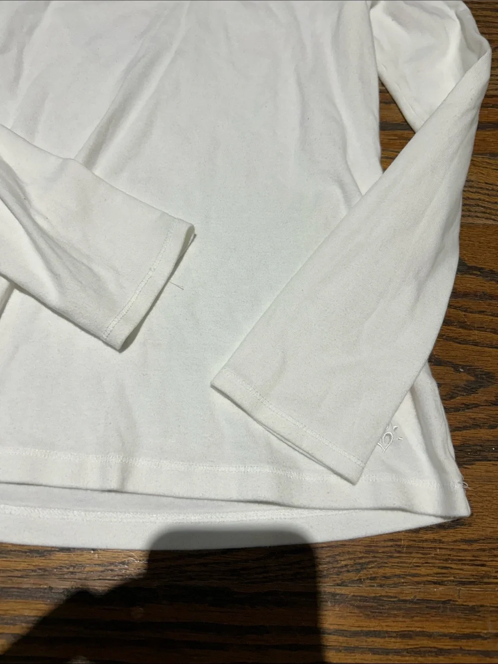 Justice White Long Sleeve Tee